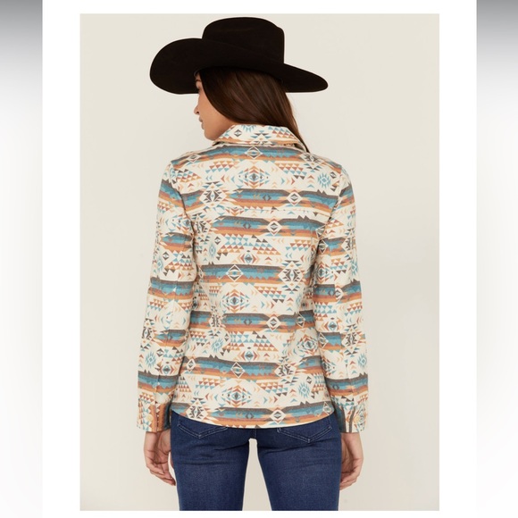 Boot Barn Southwestern Shacket Shirt Jacket Aztec EUC - Picture 4 of 8